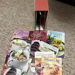 13 Pampered Chef Seasons Best with file box.